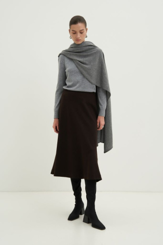 Юбка А-силуэта с добавлением шерсти