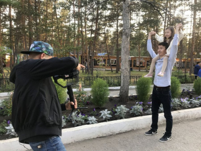 Съёмочная группа из Владивостока снимает в Якутске ролик для ВЭФ-2019 / Вероника Аммосова Якутск Якутск Республика Саха (Якутия)