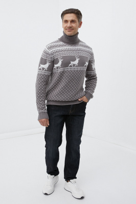 Утепленные джинсы straight fit мужские