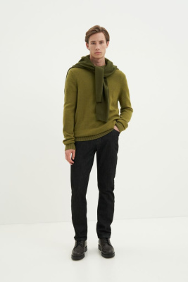 Утепленные джинсы straight fit мужские