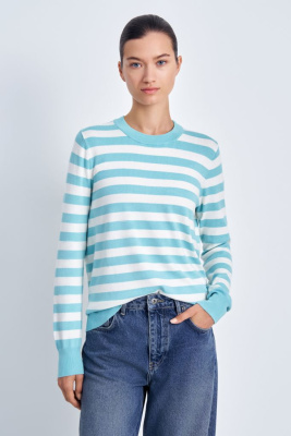 Джемпер в полоску с добавлением вискозы