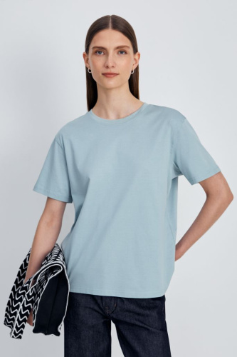 Футболка из мерсеризованного хлопка с коротким рукавом