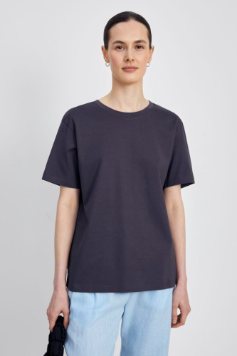 Футболка из мерсеризованного хлопка с коротким рукавом