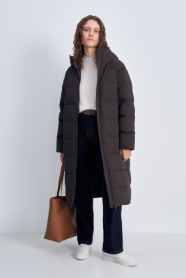 Пальто утепленное с утиным пухом