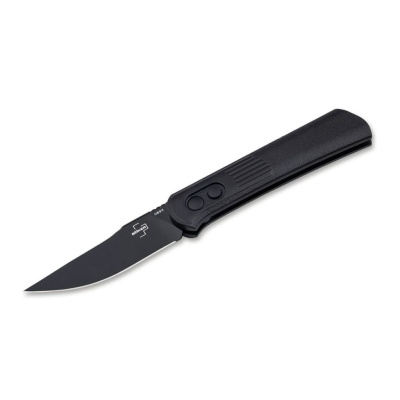 Выкидной складной нож Boker Alluvial All Black, сталь D2, рукоять авиационный алюминий