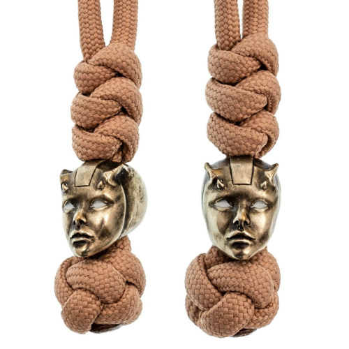 Бусина с темляком Киборг, мельхиор