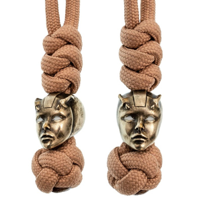 Бусина с темляком Киборг, мельхиор