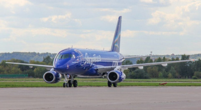 ФОТОФАКТ: В Жуковский прибыл Sukhoi Superjet 100-95B для АК «Якутия» в специальной ливрее. / ЯСИА   Республика Саха (Якутия)