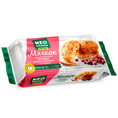 Печенье сдобное цельнозерновое Neo-Botanica Natura, с ягодами, 160 гр.