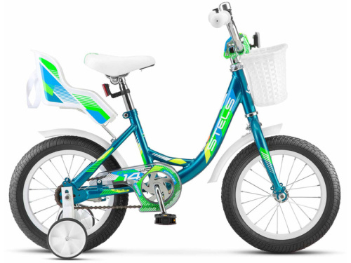 Детский велосипед Stels Magic 18, год 2025, цвет Синий-Зеленый