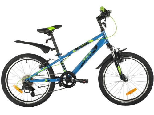 Детский велосипед Novatrack Extreme 20, год 2021, цвет Синий
