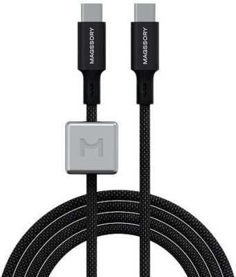Кабель Magssory Dice C, USB-C, 2.4м, 240Вт черный
