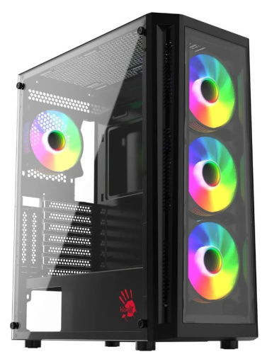 Корпус ATX Bloody BD-CC120F-BK черный, без БП, USB 2.0, USB 3.0