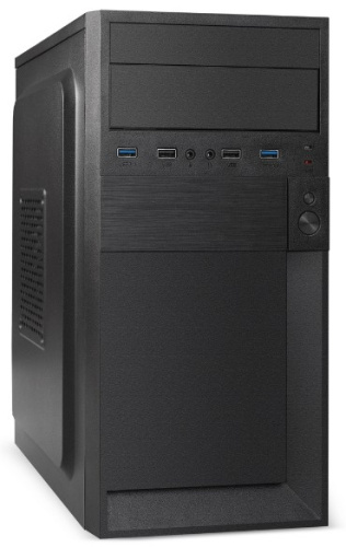 Корпус mATX Exegate BAA-105U2-01-UNS350 EX299178RUS БП UNS350, 2*USB, 2*USB 3.0
