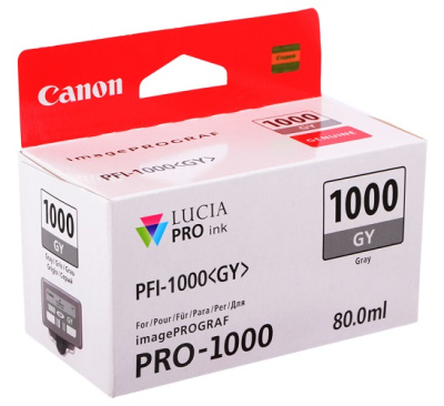 Картридж Canon PFI-1000GY 0552C001 для PRO1000, серый (80 ml)