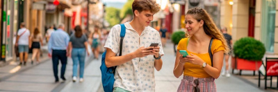 Кнопочные телефоны набирают популярность среди молодежи /    