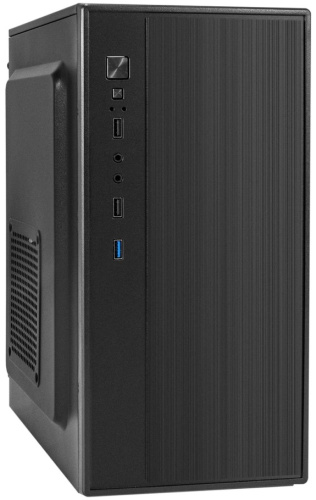 Корпус mATX Exegate BAA-408U-AAA350 EX298156RUS БП AAA350, 2*USB, USB 3.0, черный