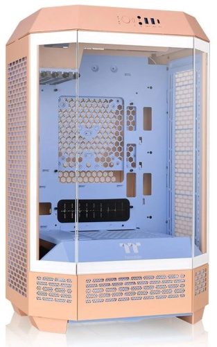 Корпус mini-ITX Thermaltake The Tower 300 PEACH Fuzz CA-1Y4-00S розовый без БП 2*USB3.0 audio bott PSU