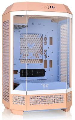 Корпус mini-ITX Thermaltake The Tower 300 PEACH Fuzz CA-1Y4-00S розовый без БП 2*USB3.0 audio bott PSU