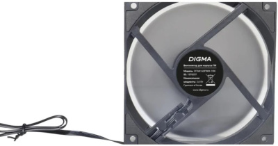 Вентилятор для корпуса Digma DFAN140PWM-1BK 140mm, 800-1500rpm, 68CFM, 28dBa