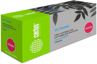 Картридж Cactus CS-TK5290C голубой (13000стр.) для Kyocera Ecosys P7240cdn