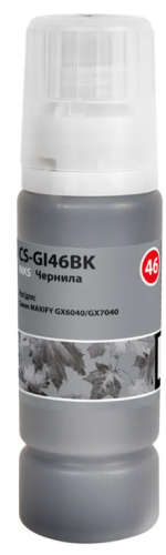 Чернила Cactus CS-GI46BK черный 135мл для Canon MAXIFY GX6040/GX7040