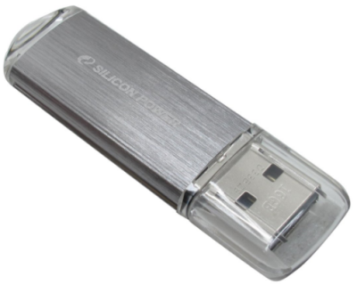 Накопитель USB 2.0 16GB Silicon Power Ultima II SP016GBUF2M01V1S серебристый