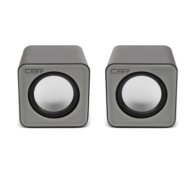 Компьютерная акустика 2.0 CBR CMS 90 питание USB, 2х3 Вт (6 Вт RMS), материал корпуса пластик, 3.5 мм линейный стереовход, регул. громк., длина кабеля