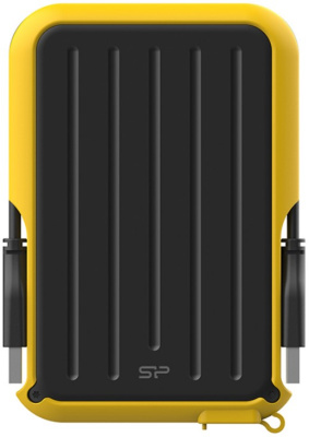 Внешний жесткий диск 2.5'' Silicon Power SP010TBPHD66SS3Y Armor A66 1TB USB 3.2 black/yellow