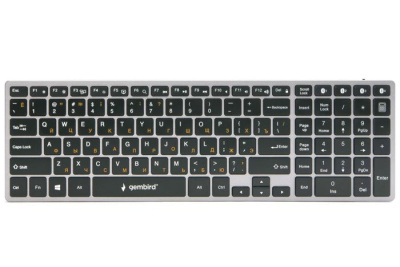 Клавиатура Wireless Gembird KBW-2 Bluetooth, 106 кл., ножничный механизм, бесшумная