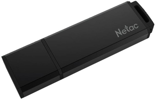 Накопитель USB 2.0 64GB Netac NT03U351N-064G-20BK U351, металлическая чёрная