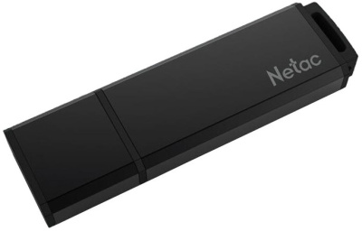 Накопитель USB 2.0 64GB Netac NT03U351N-064G-20BK U351, металлическая чёрная