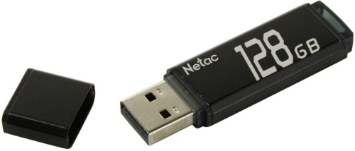 Накопитель USB 2.0 128GB Netac NT03U351N-128G-20BK чёрный