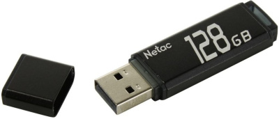 Накопитель USB 2.0 128GB Netac NT03U351N-128G-20BK чёрный