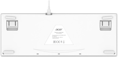 Клавиатура Acer OKW305 ZL.KBDCC.01W механическая белая USB for gamer LED