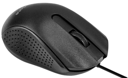 Мышь Exegate SH-8012L-OEM EX298193RUS (USB, оптическая, 1000dpi, 3D, 3 кнопки и колесо прокрутки, длина кабеля 2м, черная, brown box)