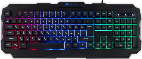 Клавиатура Oklick 757G HW2 1790295 черная USB for gamer