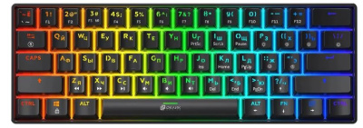 Клавиатура Oklick K713X 2023375 механическая, черная, USB Multimedia for gamer LED