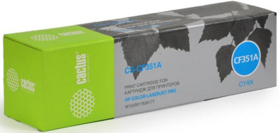 Картридж Cactus CS-CF351A голубой для HP M176/M177 (1000стр.)
