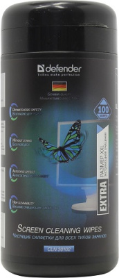 Туба Defender CLN30102 Pro для экранов / нетканый материал "wetlaid"/ 100 шт/