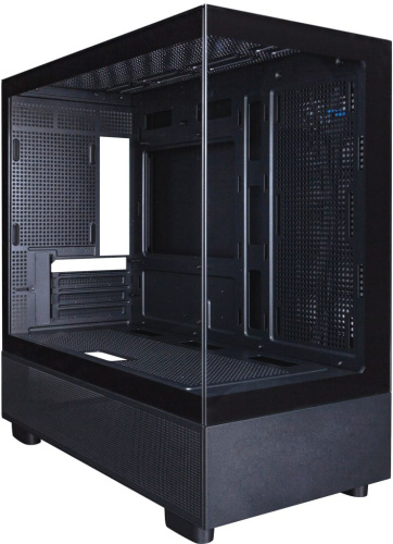 Корпус mATX 1STPLAYER MIKU Mi5 ARGB Black Mi5-BK-2FC7R-1FC7 без БП, боковая панель из закалённого стекла, USB 2.0, USB 3.0