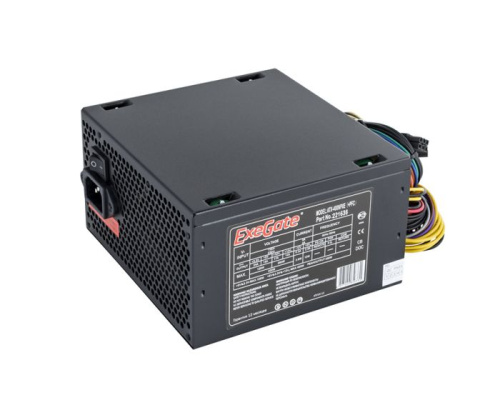 Блок питания ATX Exegate 400NPXE 400W, 120mm fan + кабель 220V в комплекте