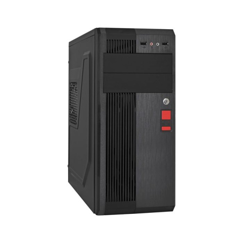 Корпус ATX Exegate UN-605B EX283221RUS miditower, UN400, 120mm, 2*USB, Audio, замок блокировки кнопки питания, black