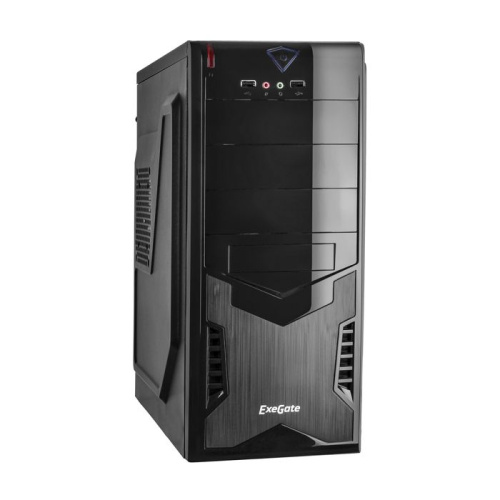 Корпус ATX Exegate CP-601 EX261450RUS miditower, CP450W, 80mm, 2*USB, Audio, black