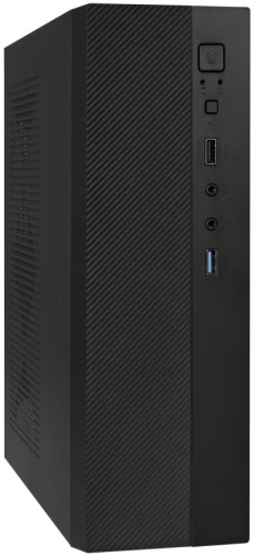 Корпус mATX Exegate Desktop MI-301U-250 EX291269RUS черный, БП 250W, USB 2.0, USB 3.0, audio