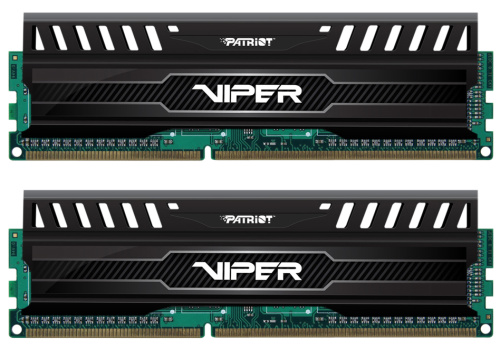 Модуль памяти DDR3 16GB (2*8GB) Patriot Memory PV316G186C0K Viper V3 PC3-14900 1866MHz CL10 1.5V Радиатор BLACK RTL