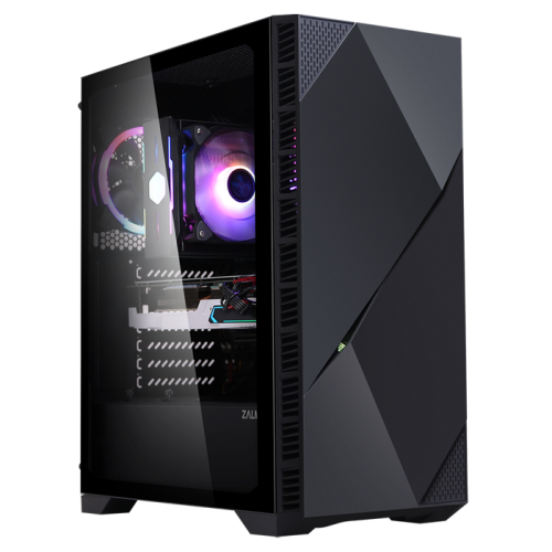 Корпус eATX Zalman Z3 ICEBERG BLACK черный, без БП, боковая панель из закаленного стекла, 2*USB 3.0, USB 2.0, audio