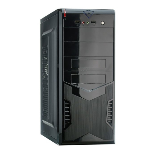 Корпус ATX Exegate CP-604 EX280388RUS miditower, CP450W, 80mm, 2*USB, Audio, black