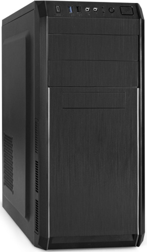 Корпус ATX Exegate XP-334UC-XP400 EX287367RUS черный, БП 400W, USB, USB 3.0, Type-C, аудио