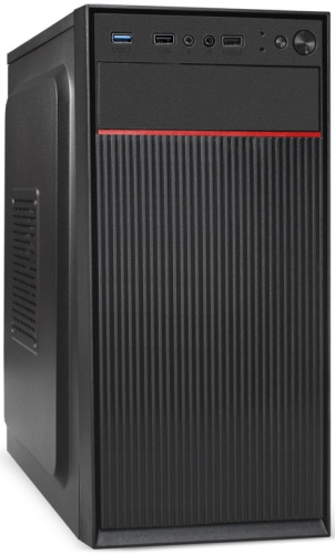 Корпус mATX Exegate BAA-113U-AAA350 EX292352RUS БП 350Вт, AAA350 с вент. 8см, 2*USB, USB3.0, аудио, черный
